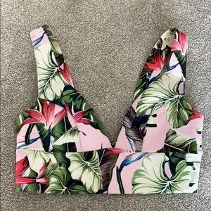Topshop Floral Bralette Top